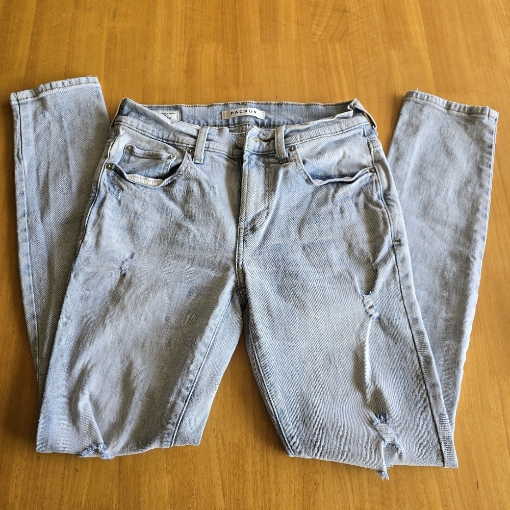 Pacsun distressed skinny jeans